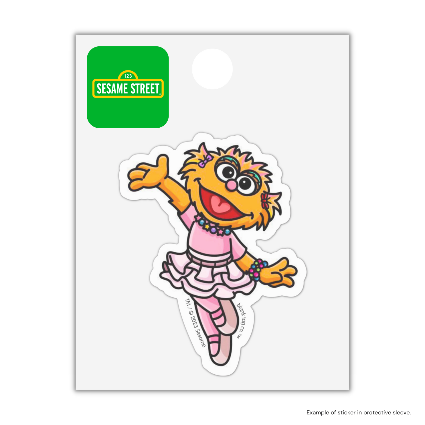 Sesame Street® Zoe Waterproof Sticker