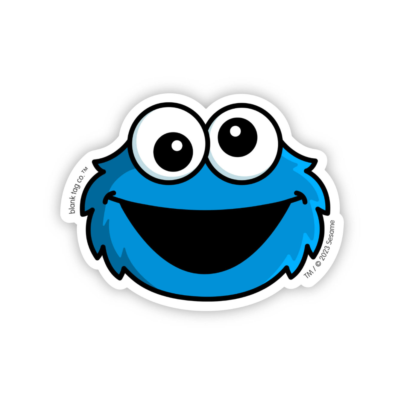 Sesame Street® Cookie Monster Face Waterproof Sticker