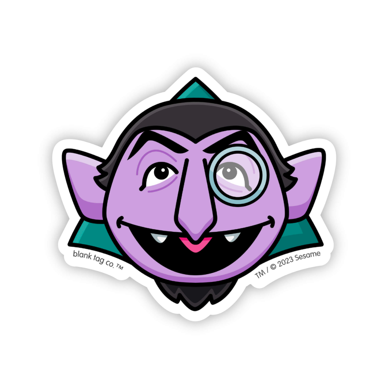 Sesame Street® Count von Count Waterproof Sticker