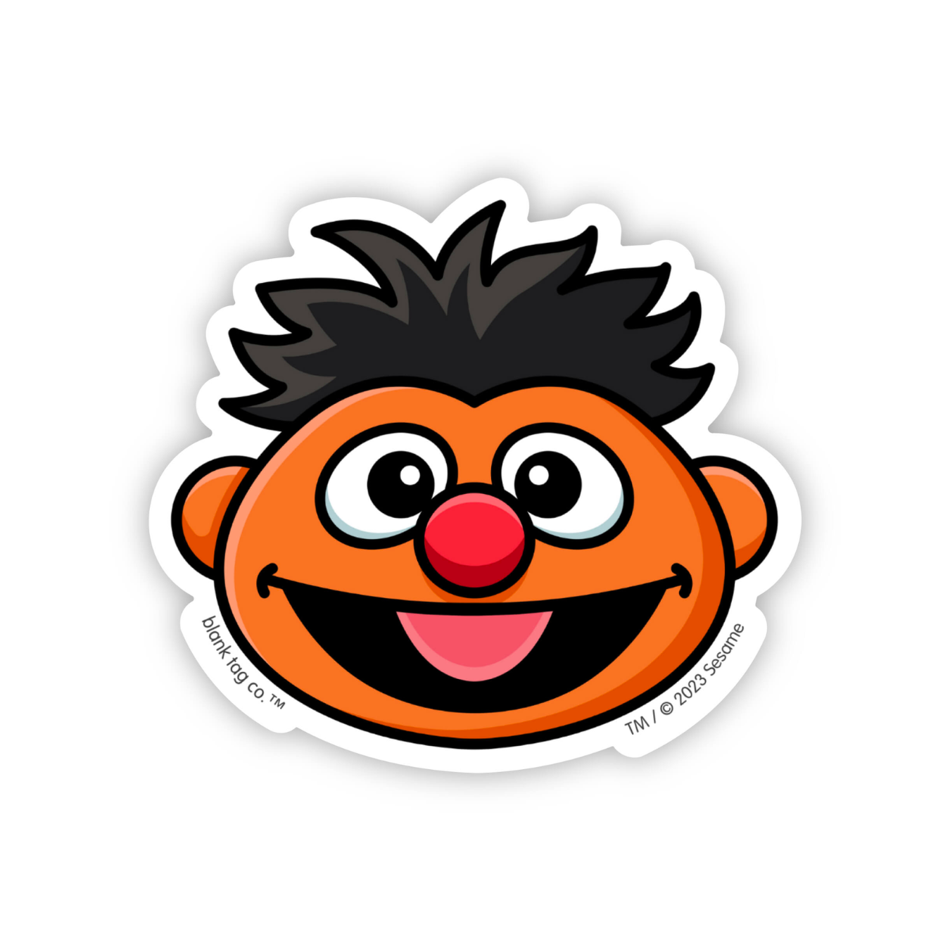 Sesame Street® Ernie Face Waterproof Sticker