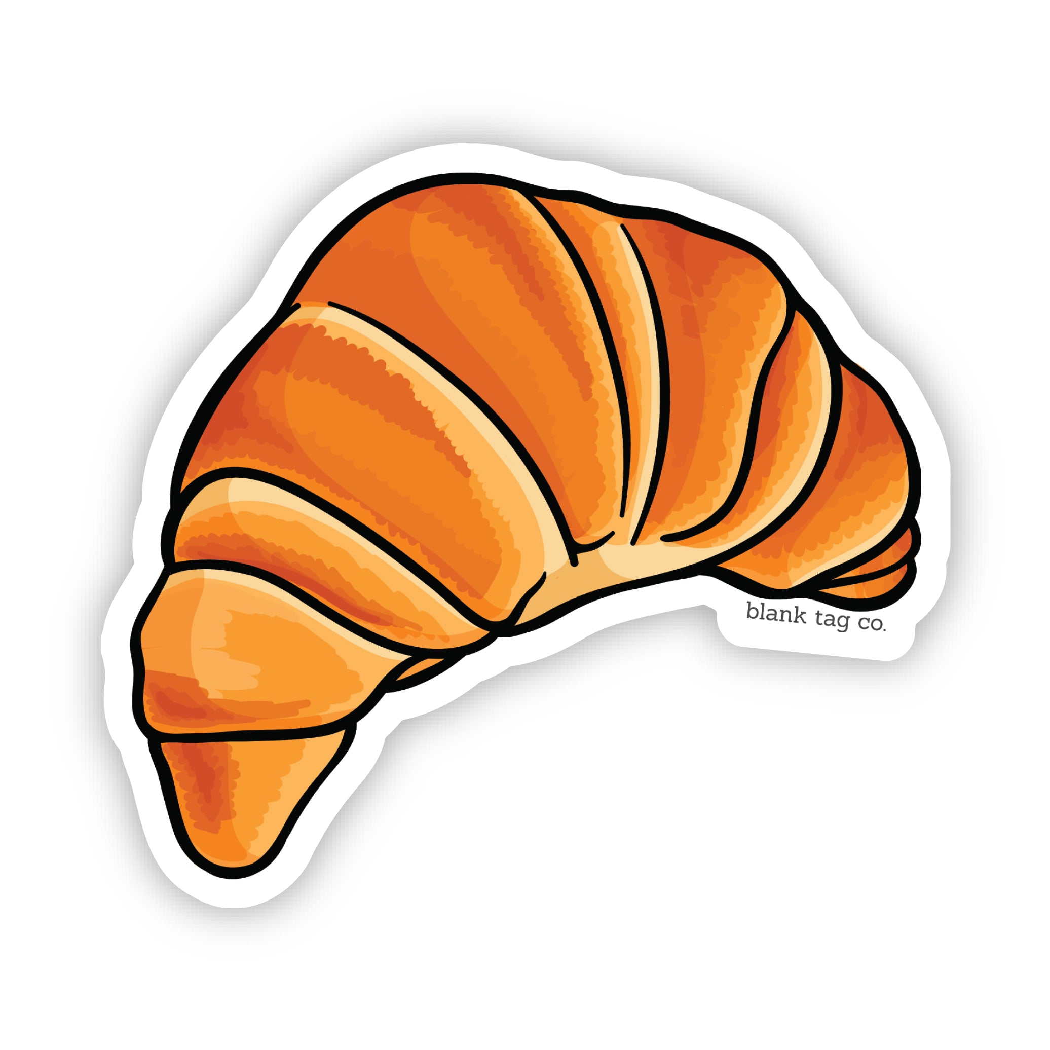 Blank Tag Co.® Waterproof Sticker - Croissant