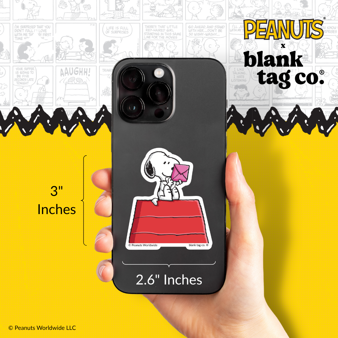 Peanuts® Waterproof Sticker - Snoopy Reading A Letter