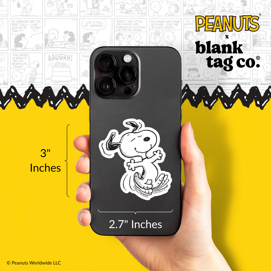 Peanuts® Waterproof Sticker - Dancing Snoopy