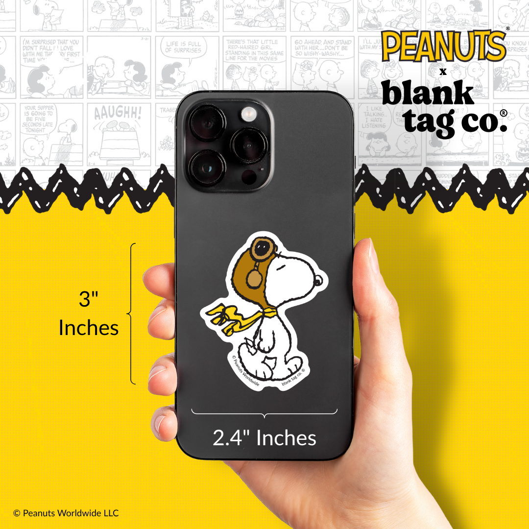 Peanuts® Waterproof Sticker - Walking Flying Ace