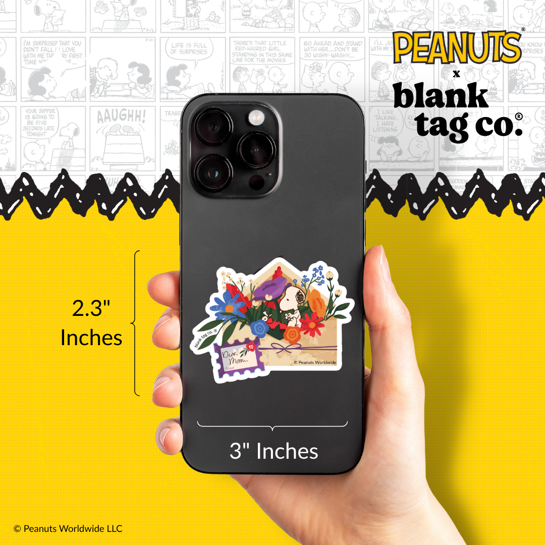 Peanuts® Waterproof Sticker - Dear Mom