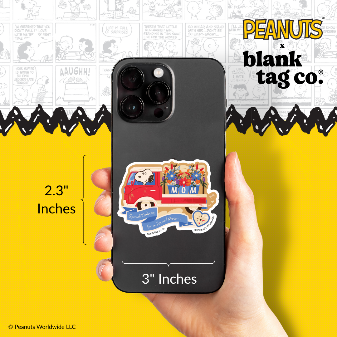 Peanuts® Waterproof Sticker - Special Delivery For Mom