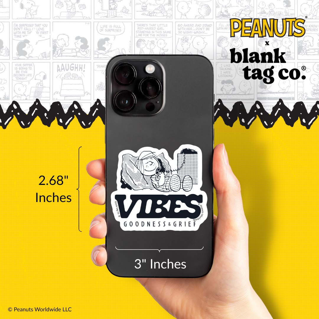 Peanuts® Waterproof Sticker - Vibes
