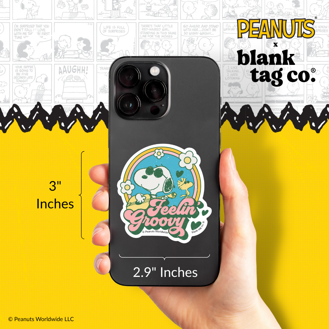 Peanuts® Waterproof Sticker - Feelin' Groovy