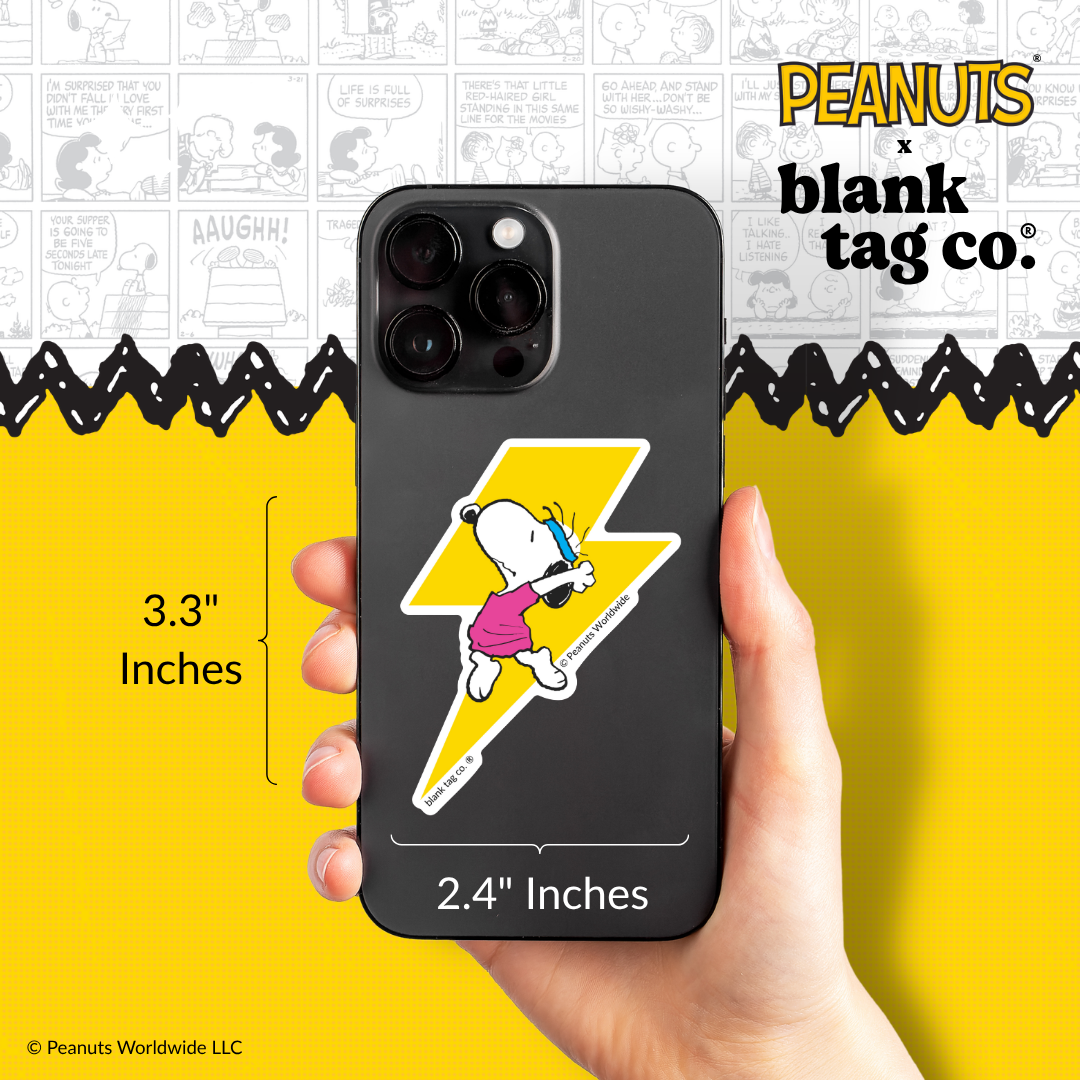 Peanuts® Waterproof Sticker - 80's Dancing Snoopy
