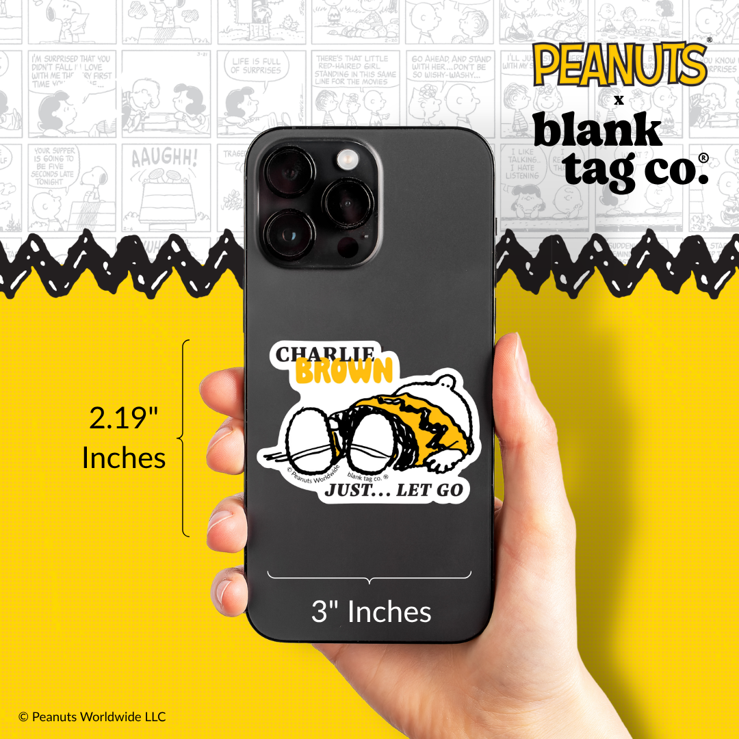 Peanuts® Waterproof Sticker - Just Let Go