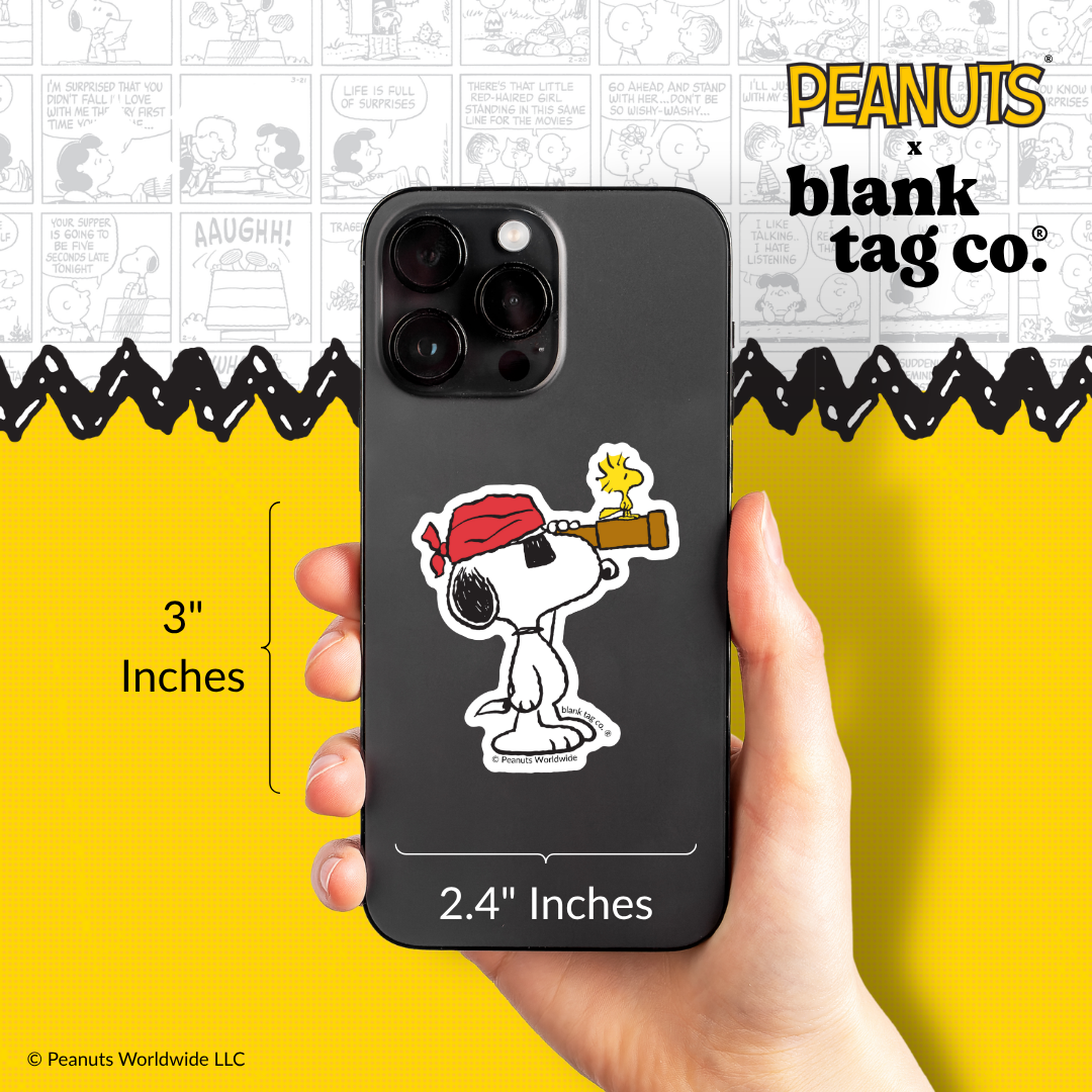 Peanuts® Waterproof Sticker - Lookout Pirate Snoopy