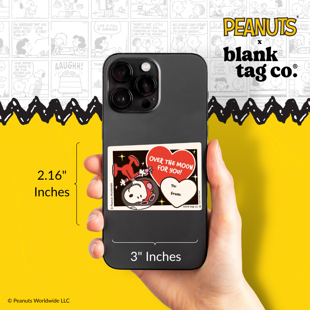 Peanuts® Waterproof Sticker - Over The Moon For You