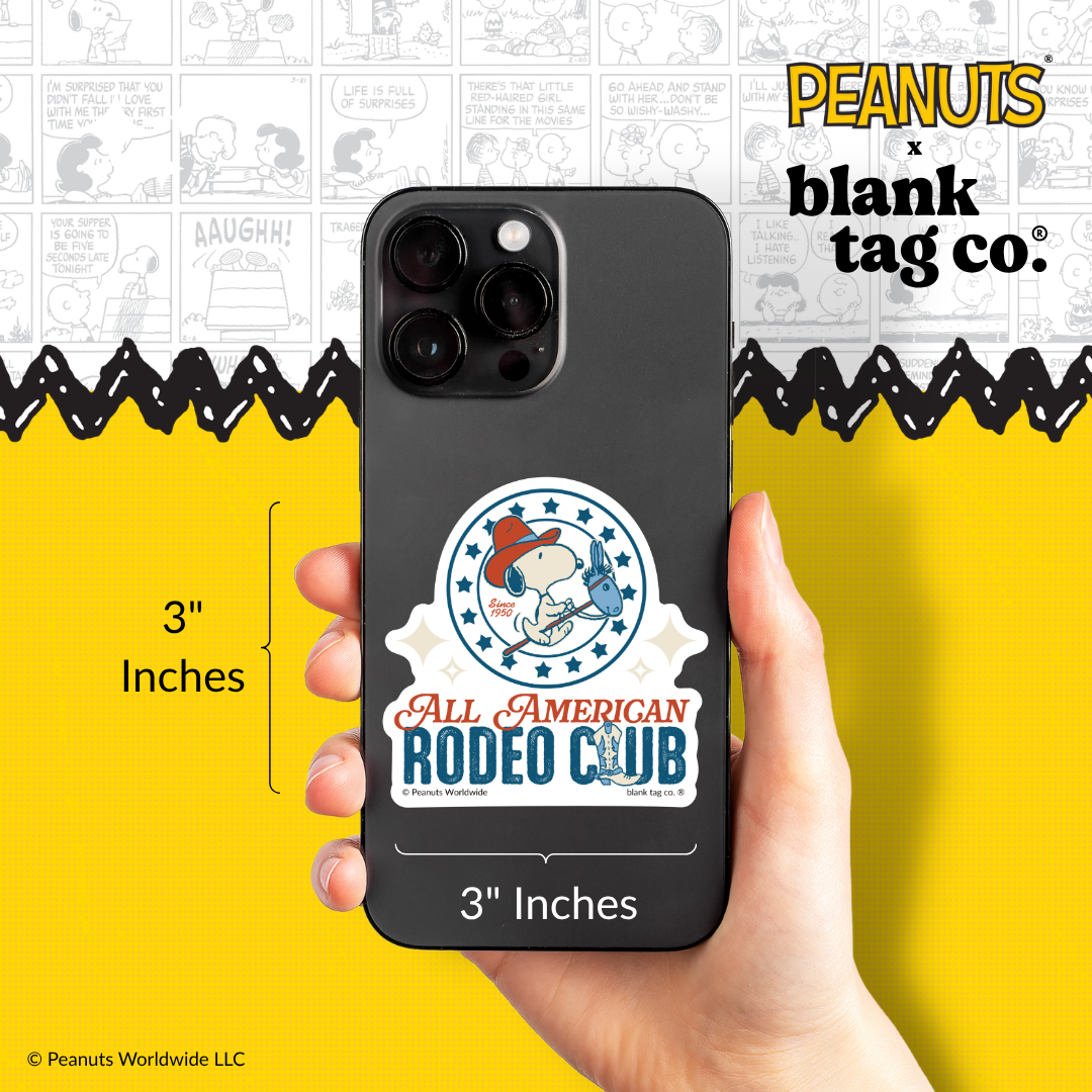 Peanuts® Waterproof Sticker - All American Rodeo Club