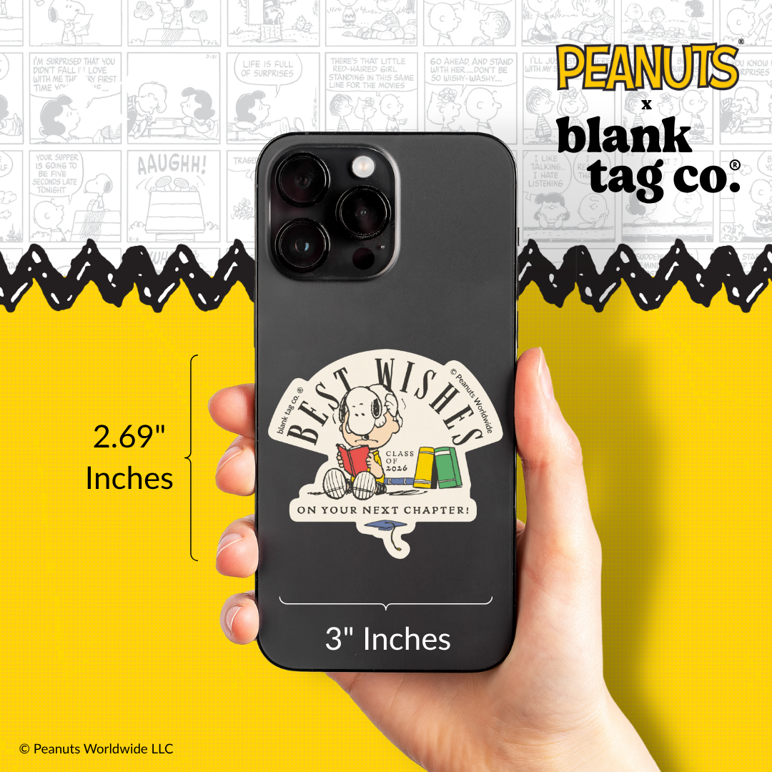 Peanuts® Waterproof Sticker - Best Wishes (2026)
