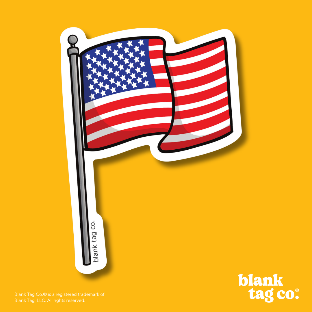 Blank Tag Co.® Waterproof Sticker - American Flag
