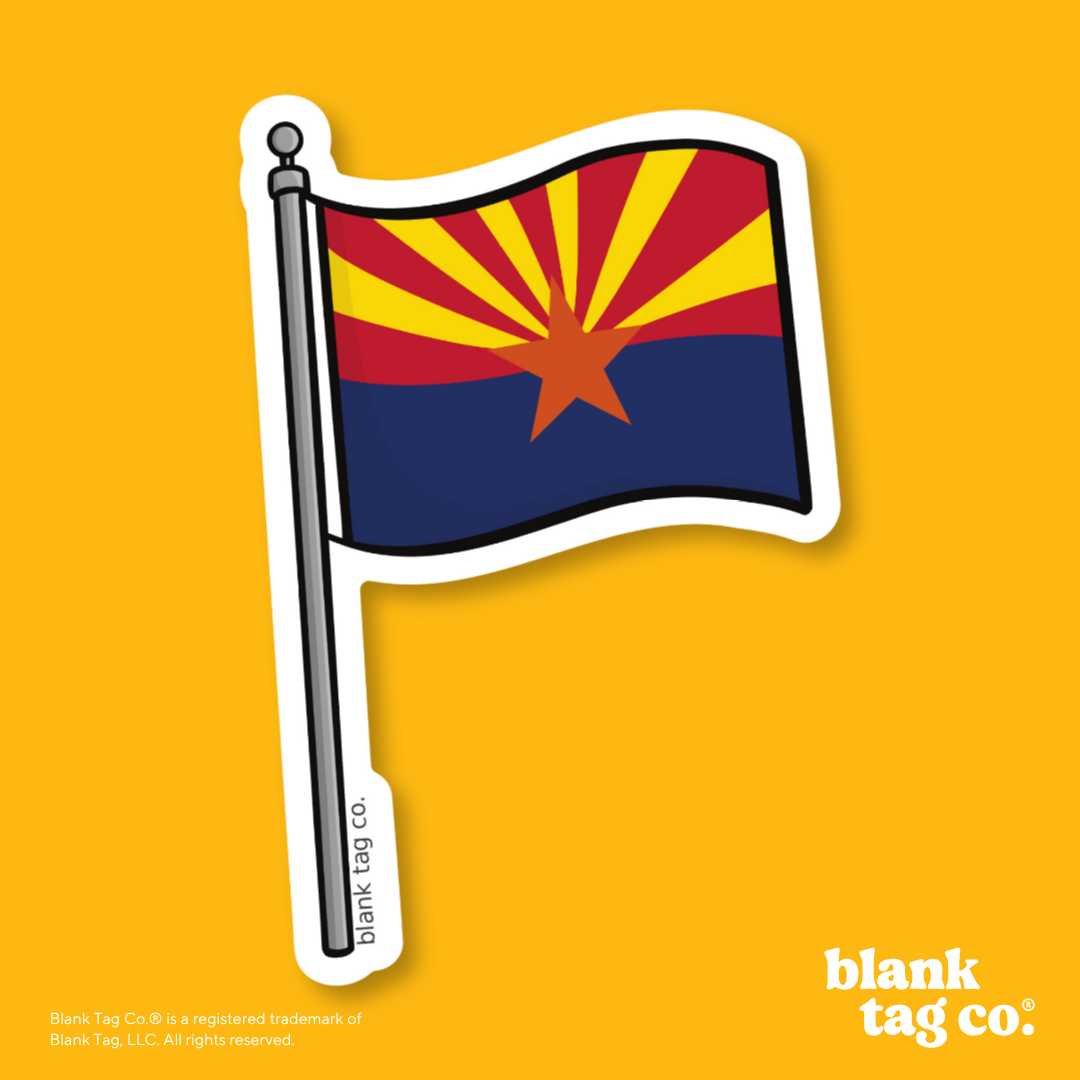 Blank Tag Co.® Waterproof Sticker - Arizona Flag