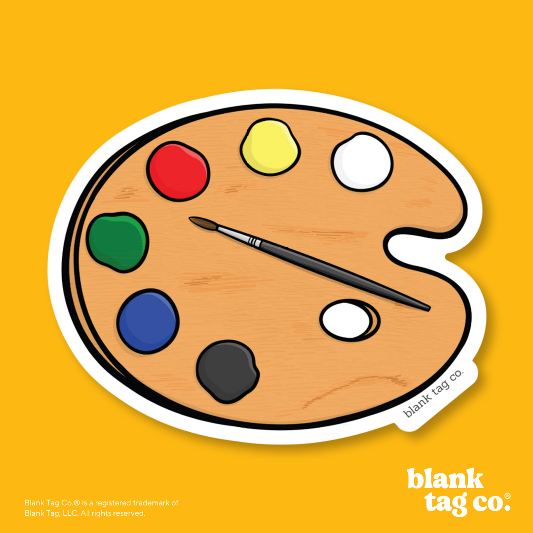 Blank Tag Co.® Waterproof Sticker - Art Palette