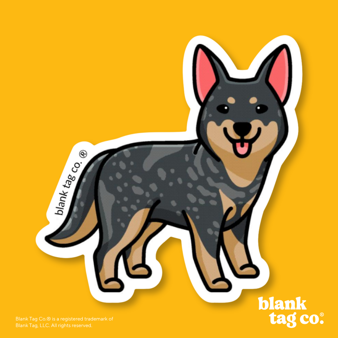 Blank Tag Co.® Waterproof Sticker - Australian Cattle Dog