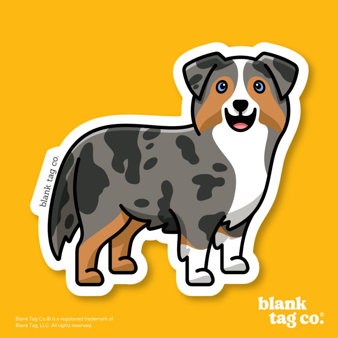 Blank Tag Co.® Waterproof Sticker - Australian Shepherd