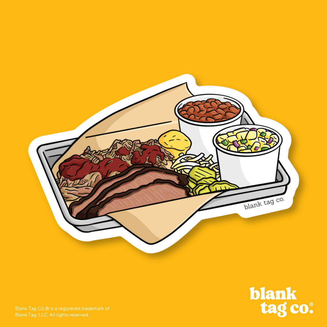 Blank Tag Co.® Waterproof Sticker - BBQ Plate