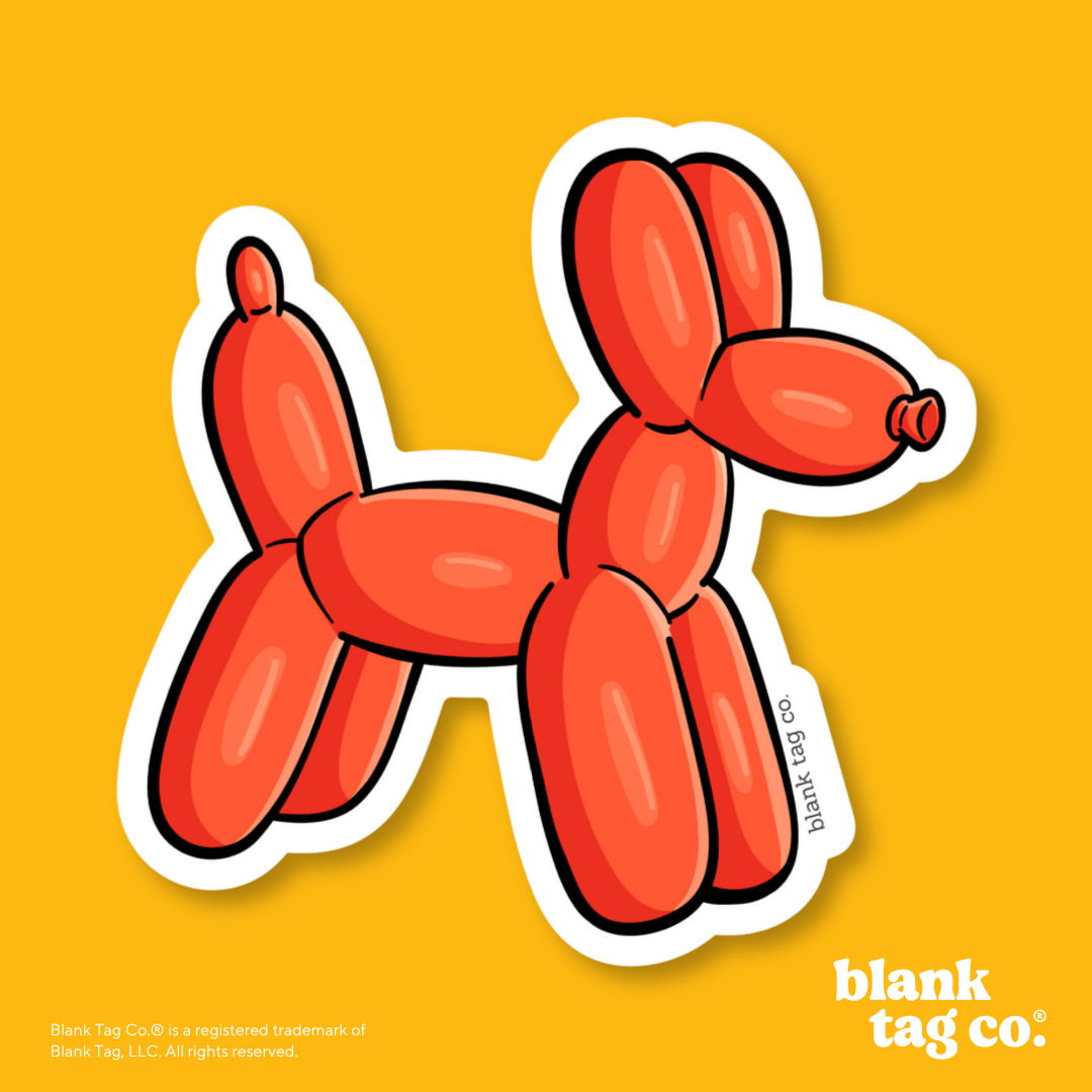 Blank Tag Co.® Waterproof Sticker - Balloon Animal