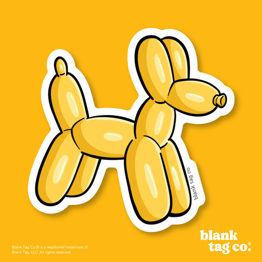 Blank Tag Co.® Waterproof Sticker - Balloon Animal