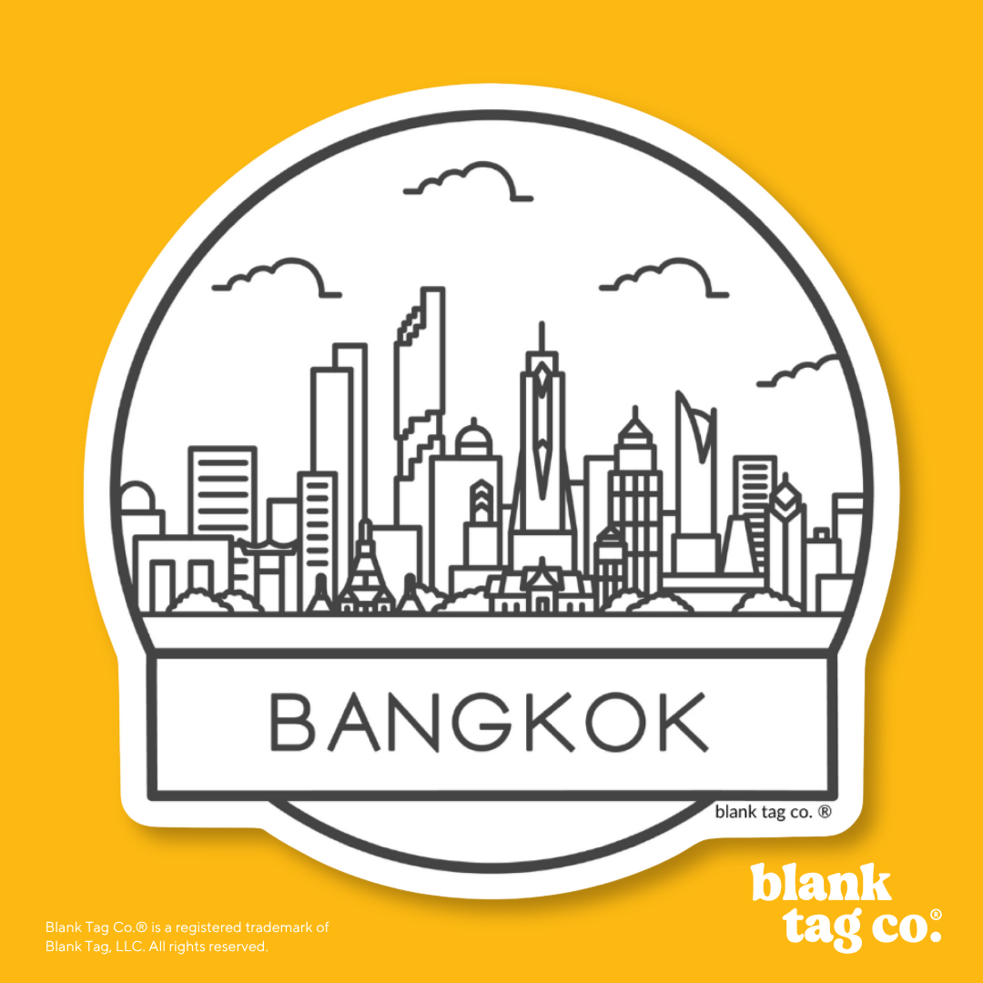 Blank Tag Co.® Waterproof Sticker - Bangkok Cityscape
