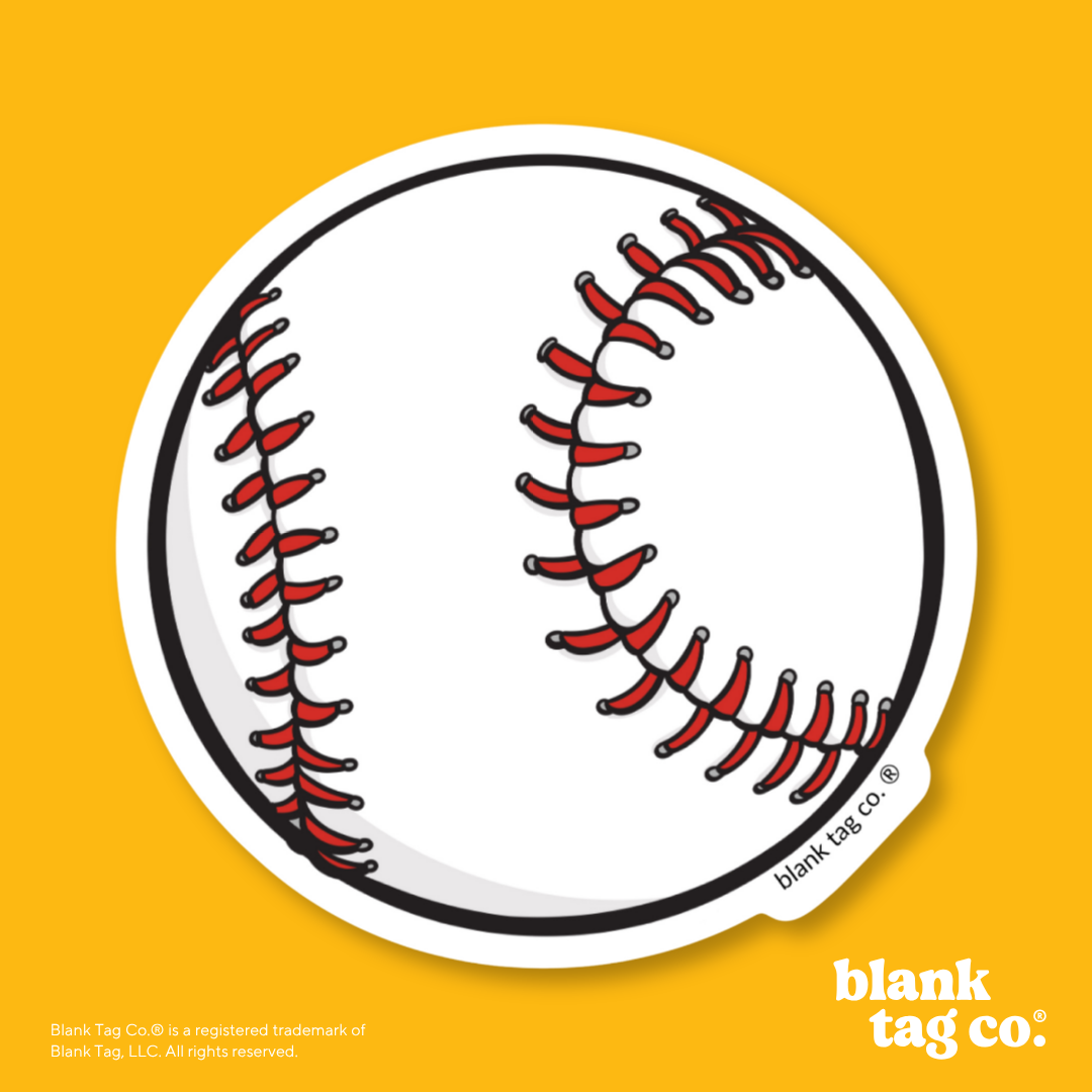 Blank Tag Co.® Waterproof Sticker - Baseball