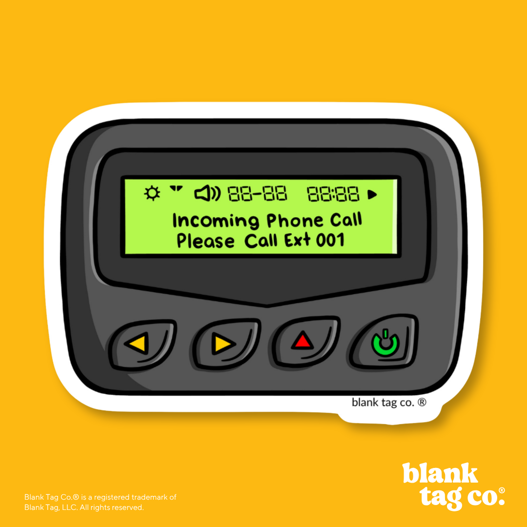 Blank Tag Co.® Waterproof Sticker - Beeper
