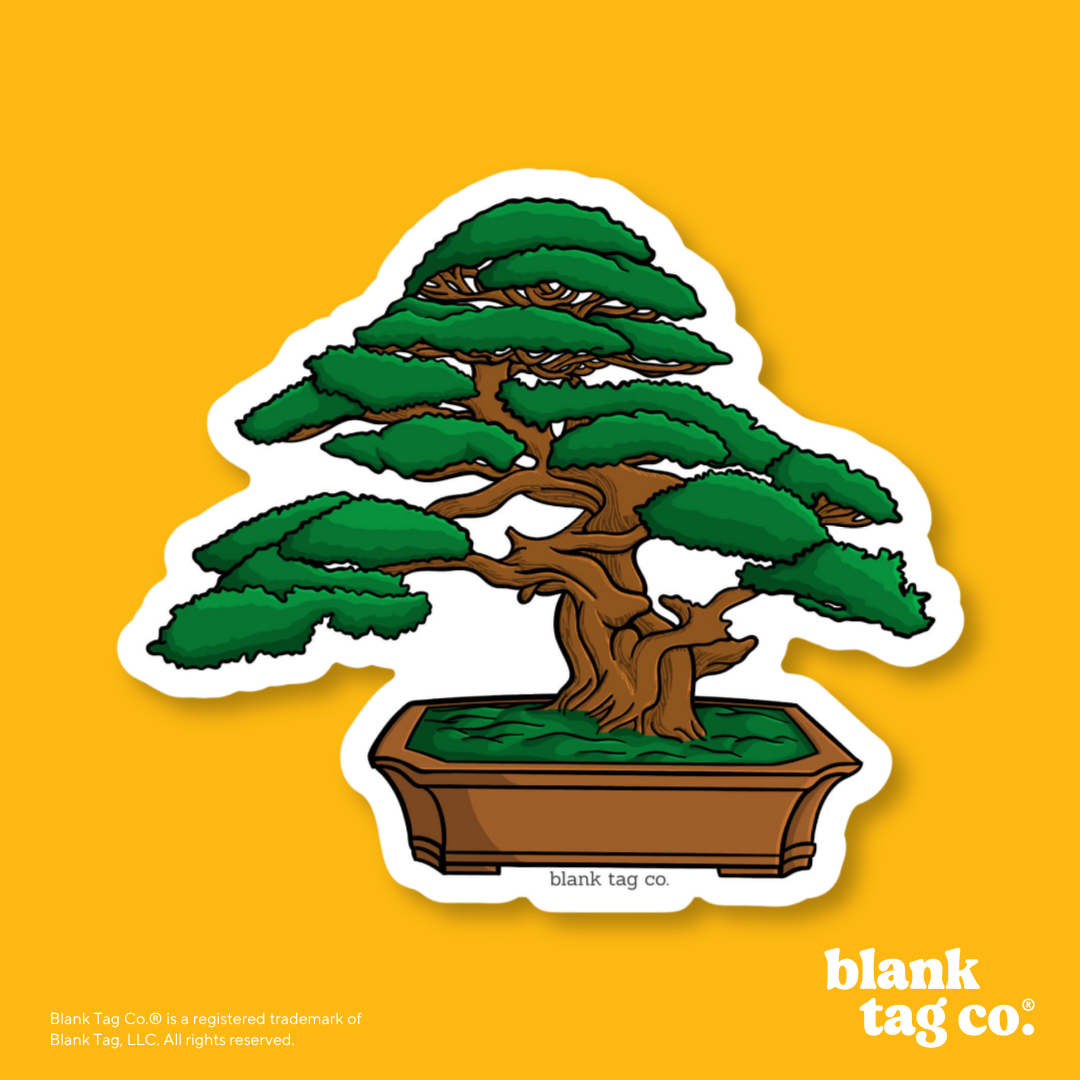 Blank Tag Co.® Waterproof Sticker - Bonsai Tree