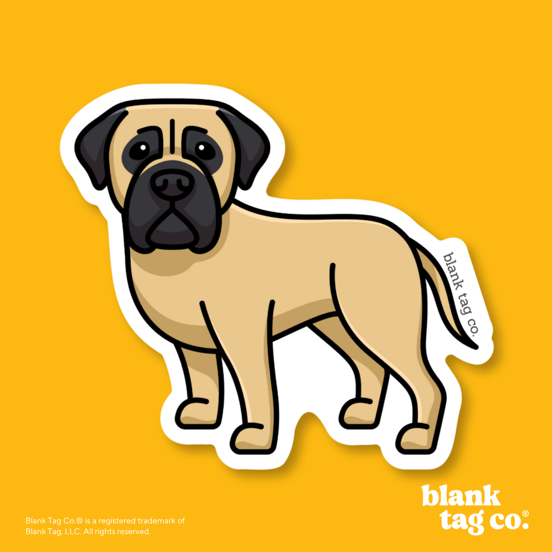 Blank Tag Co.® Waterproof Sticker - Bullmastiff