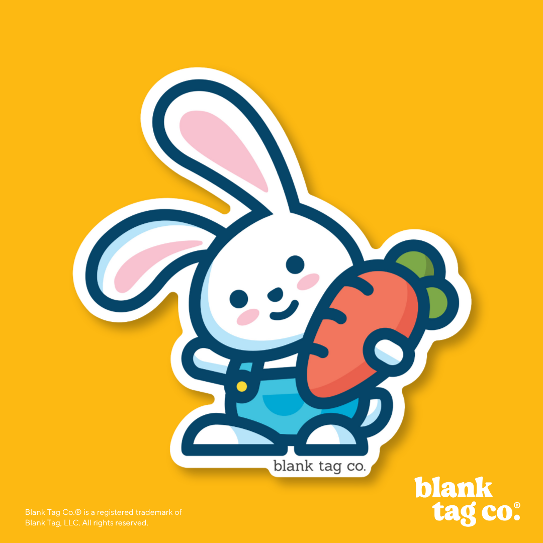 Blank Tag Co.® Waterproof Sticker - Bunny
