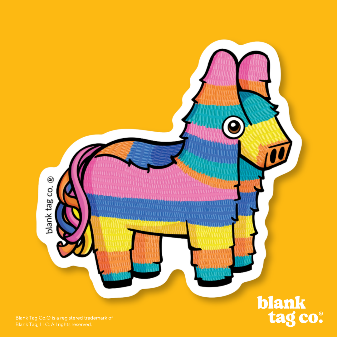 Blank Tag Co.® Waterproof Sticker - Burro Piñata