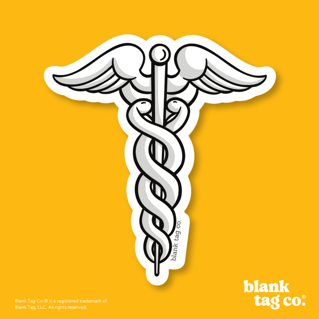 Blank Tag Co.® Waterproof Sticker - Caduceus