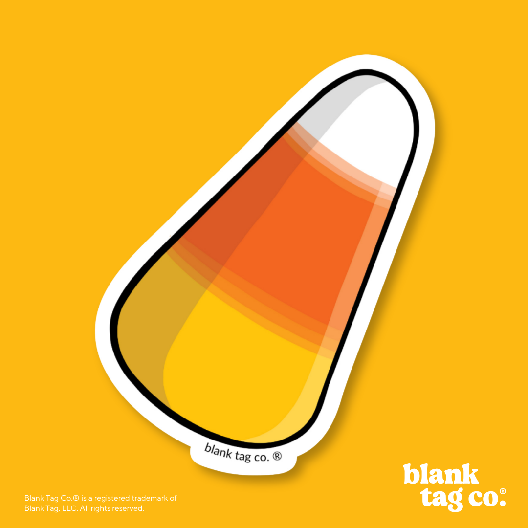 Blank Tag Co.® Waterproof Sticker - Candy Corn