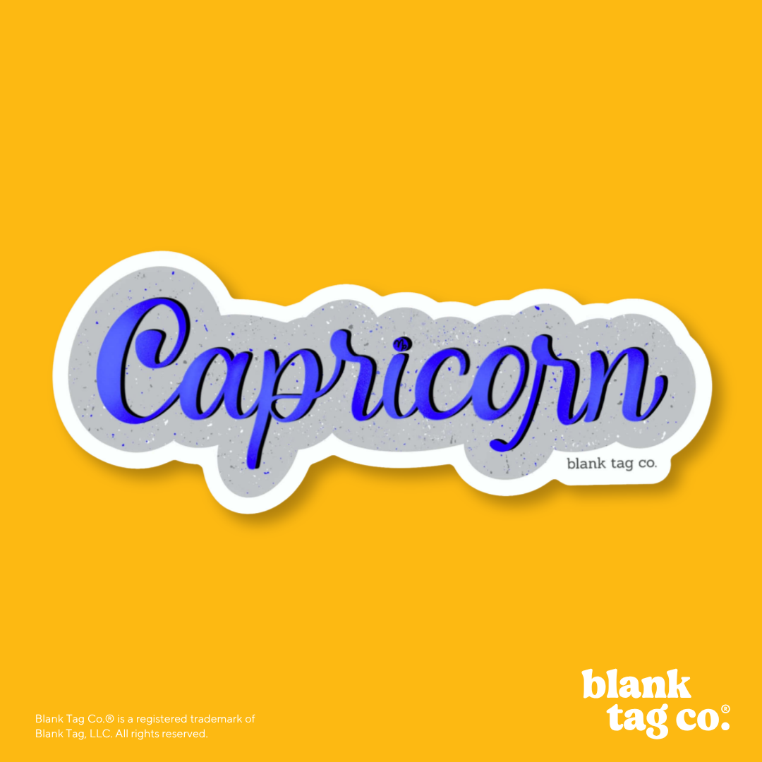 Blank Tag Co.® Waterproof Sticker - Capricorn