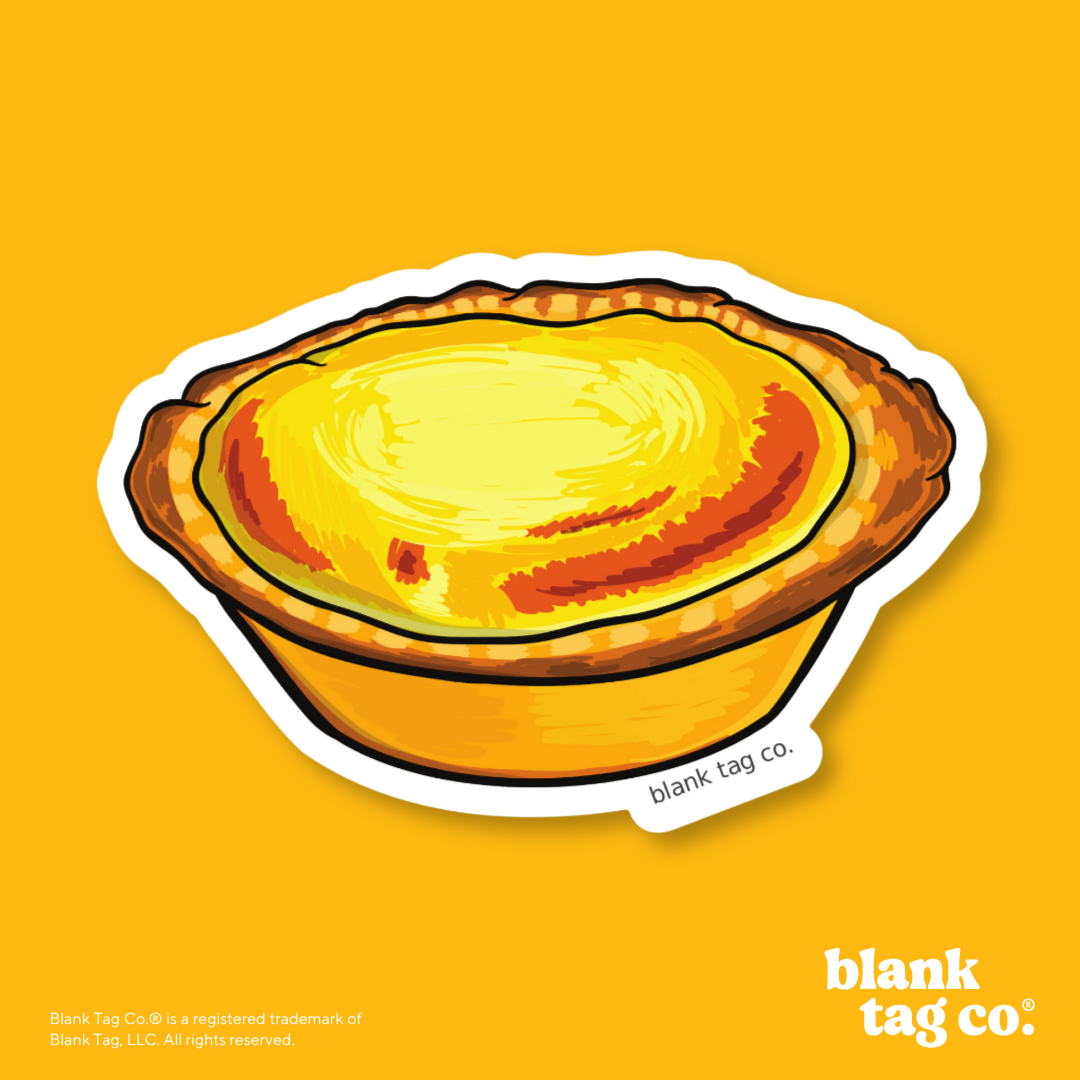 Blank Tag Co.® Waterproof Sticker - Cheese Tart