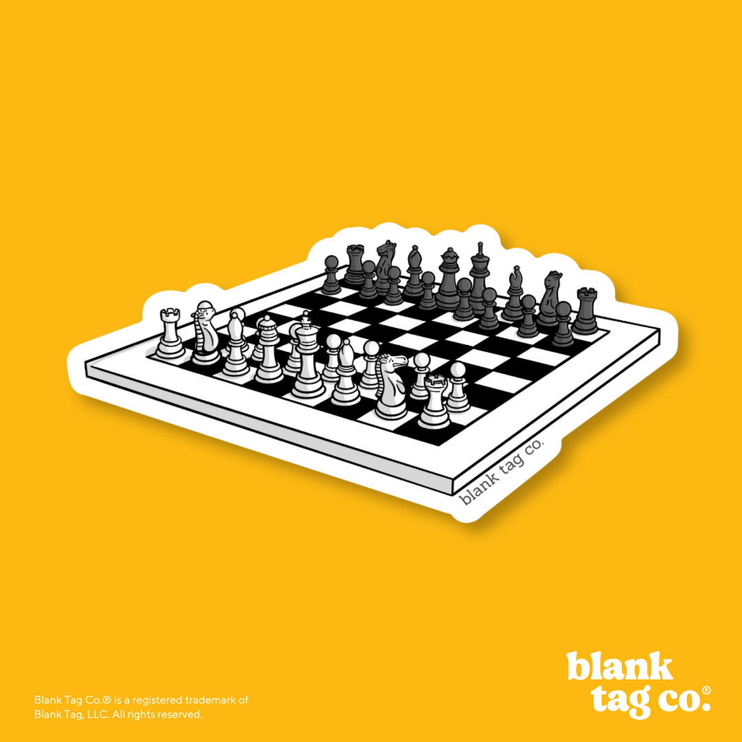 Blank Tag Co.® Waterproof Sticker - Chess Set