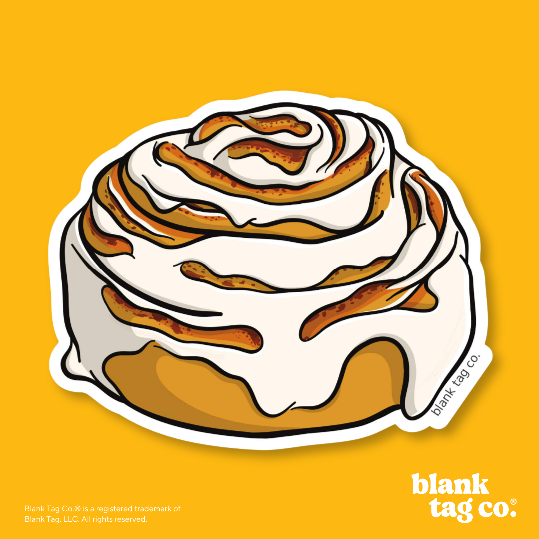 Blank Tag Co.® Waterproof Sticker - Cinnamon Bun