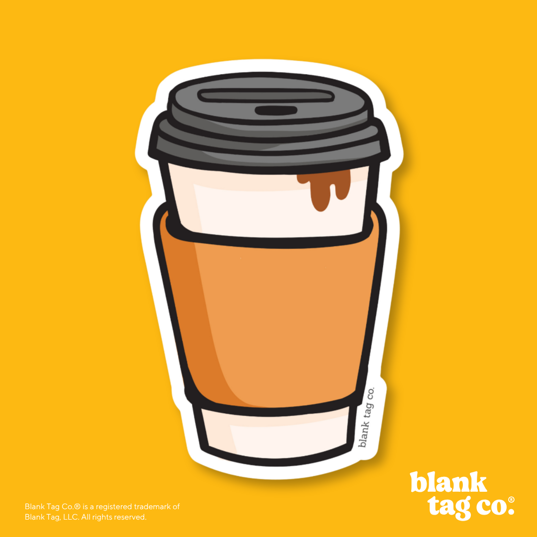 Blank Tag Co.® Waterproof Sticker - Coffee