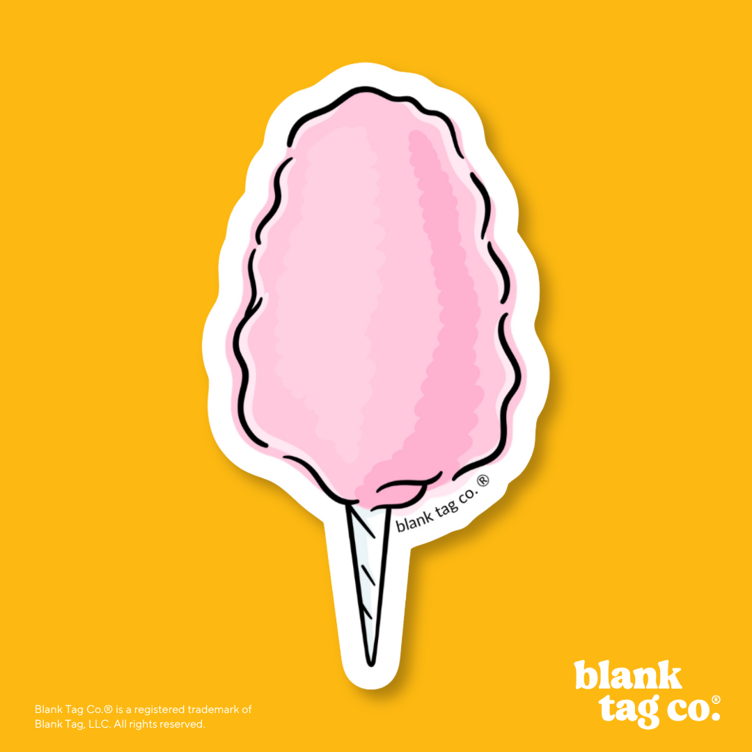 Blank Tag Co.® Waterproof Sticker - Cotton Candy