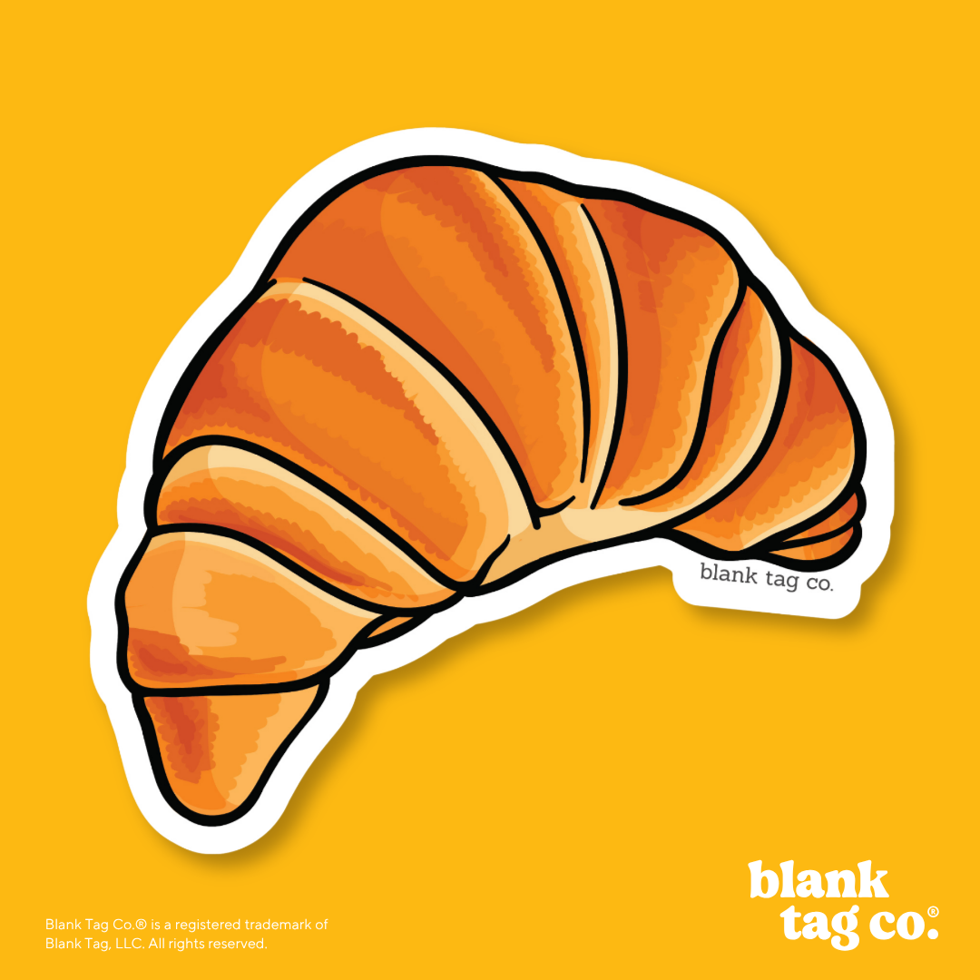 Blank Tag Co.® Waterproof Sticker - Croissant