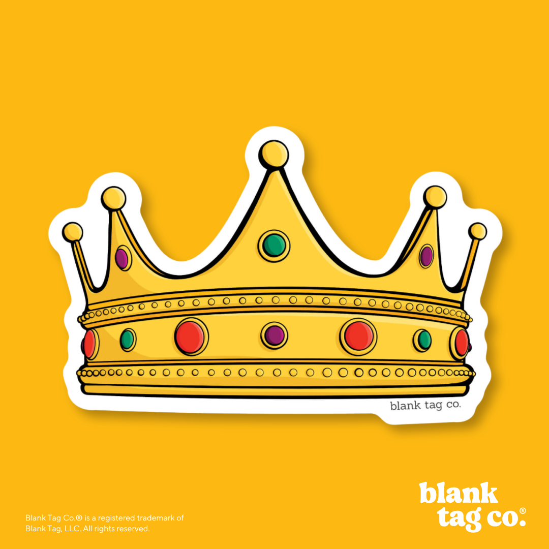 Blank Tag Co.® Waterproof Sticker - Crown