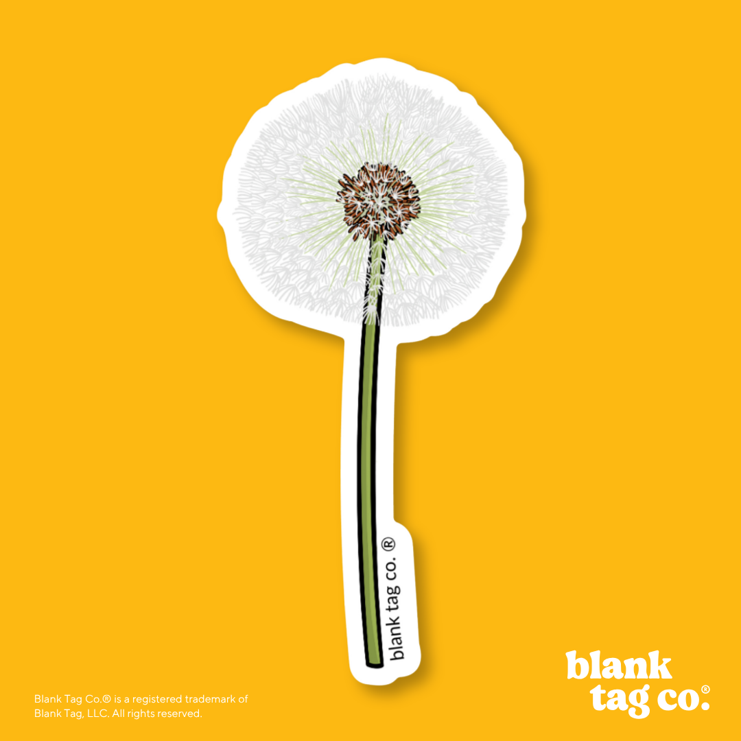 Blank Tag Co.® Waterproof Sticker - Dandelion