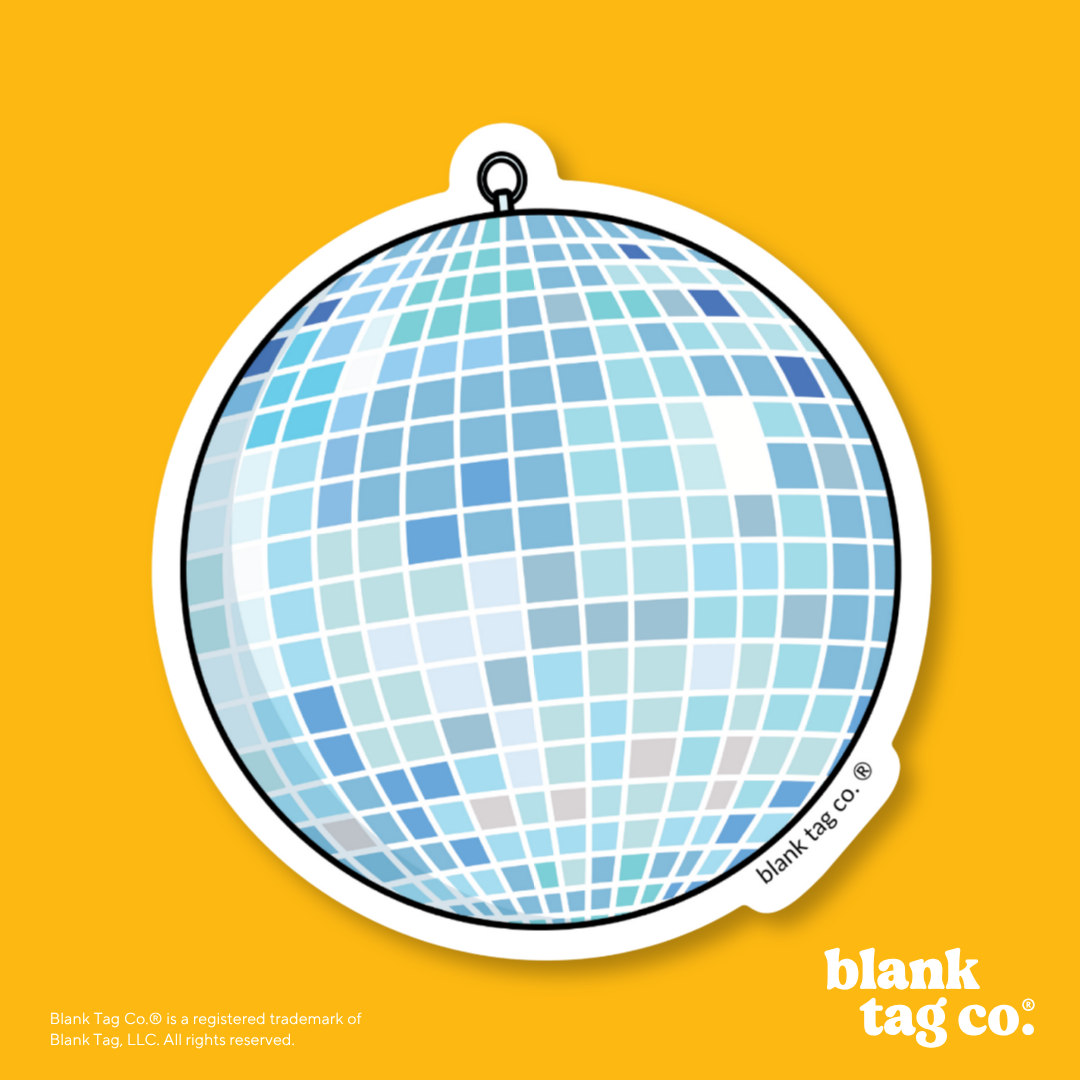 Blank Tag Co.® Waterproof Sticker - Disco Ball