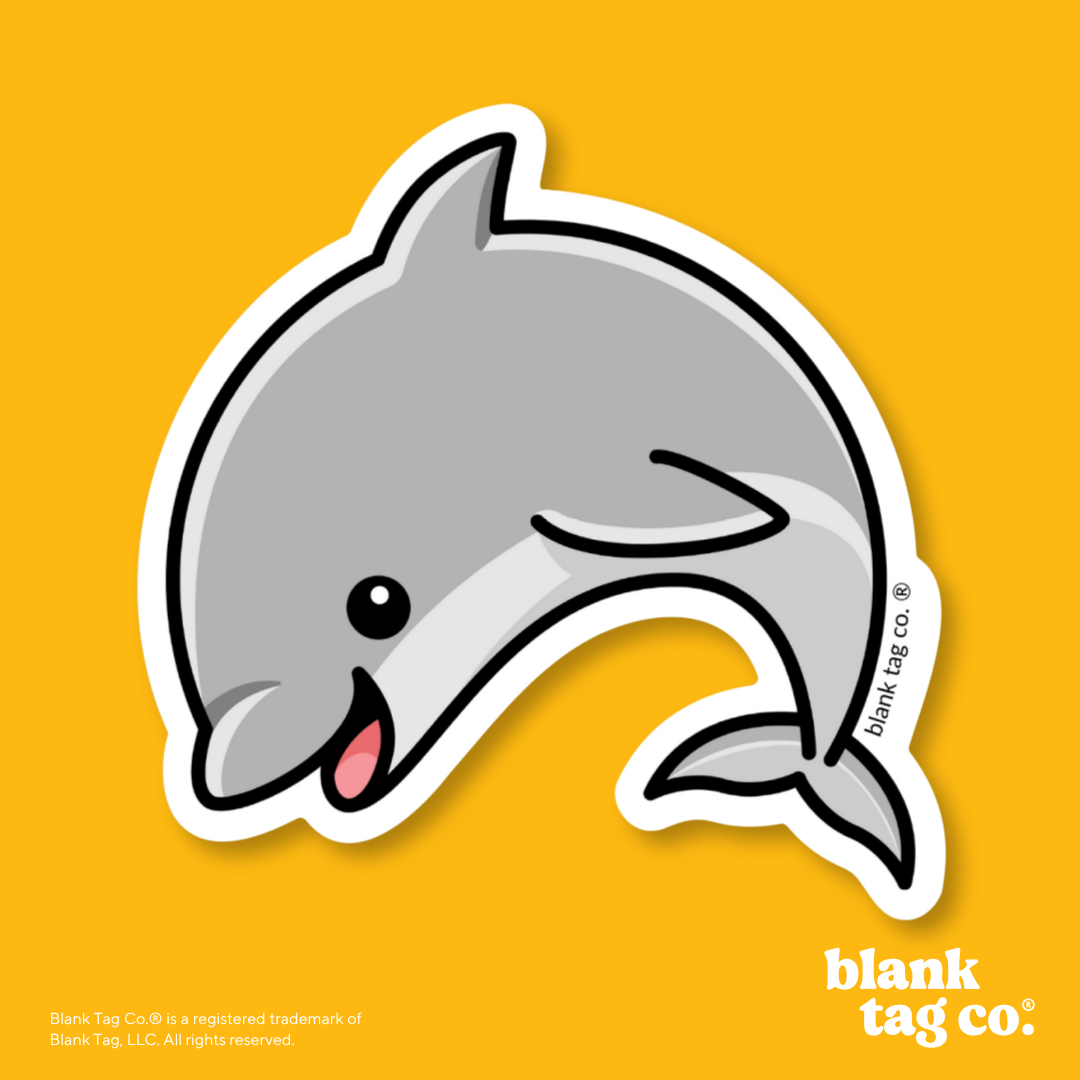 Blank Tag Co.® Waterproof Sticker - Dolphin