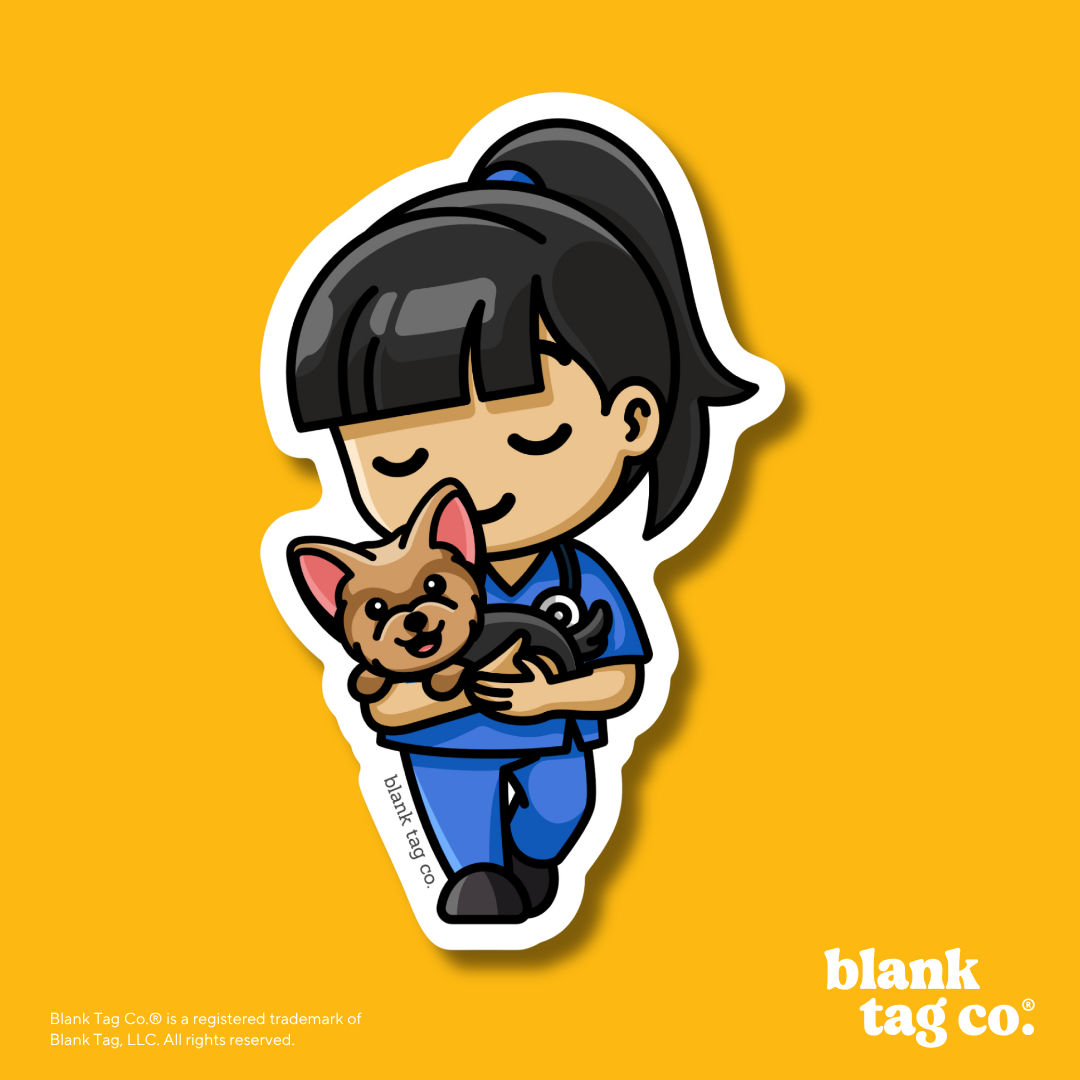 Blank Tag Co.® Waterproof Sticker - Female Vet Tech