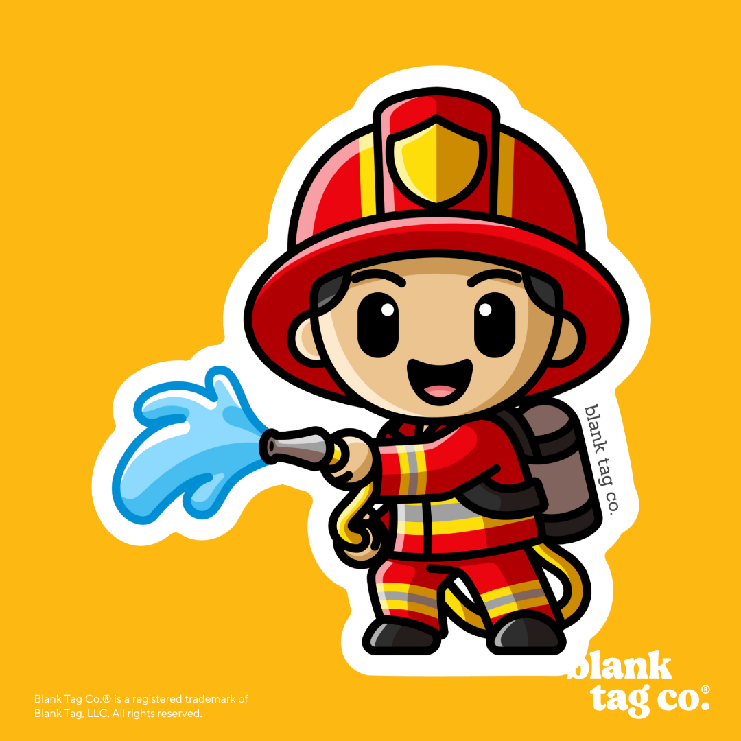 Blank Tag Co.® Waterproof Sticker - Firefighter