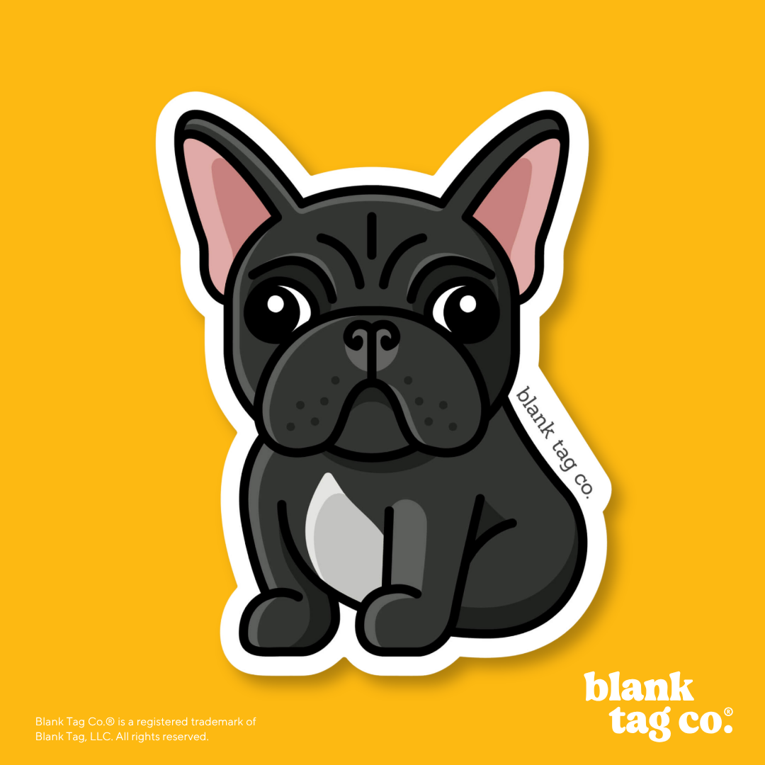 Blank Tag Co.® Waterproof Sticker - French Bulldog
