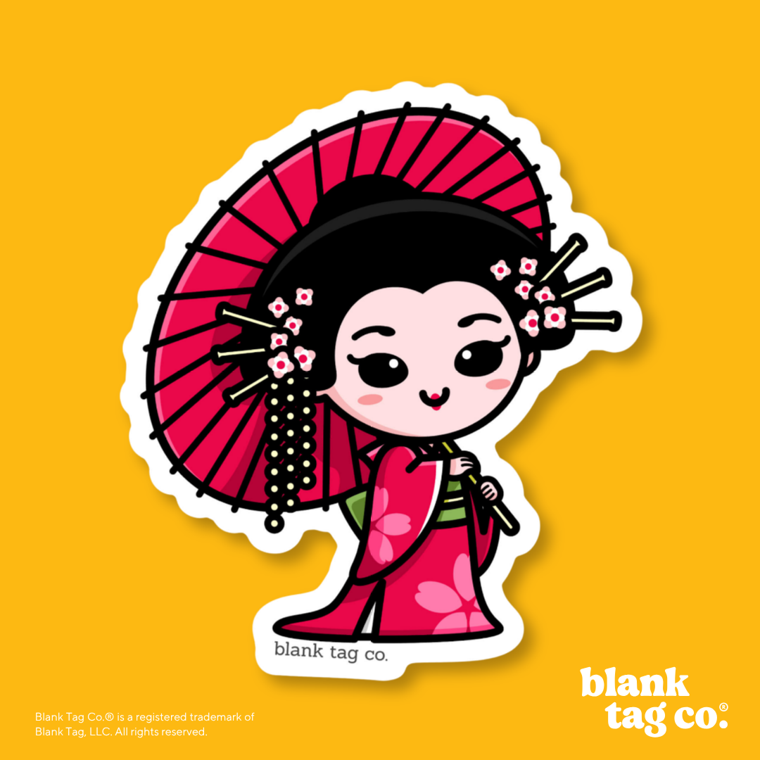 Blank Tag Co.® Waterproof Sticker - Geisha